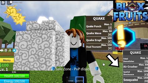 Is the quake fruit good in blox fruits - Quake v2: Good for PVP, but if your opponent can stay in the air or is fast (Mink v2 or v3), they can escape. Any >1M fruit is good, really. The only exceptions (e.g bad bounty hunting fruits) are: Light v2 (Terrible for pvp) Gravity (Unless you're a skilled sword main) Literally every fruit under 1M except for love.